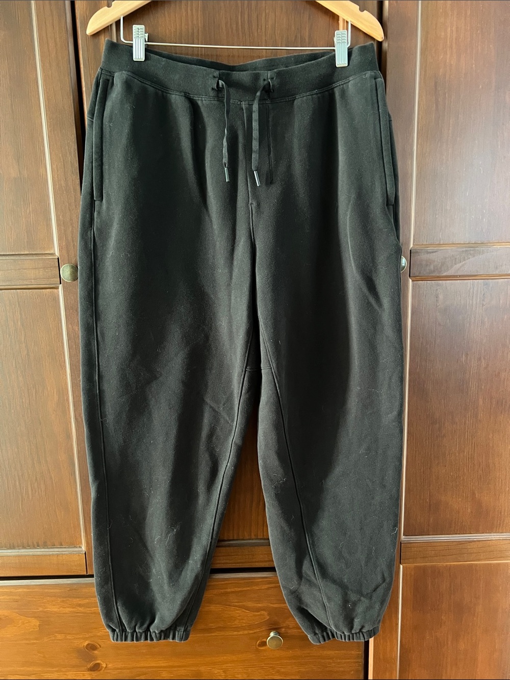 Lululemon Mens Steady State Athleisure Fleece Joggers Black Large LM5AVS